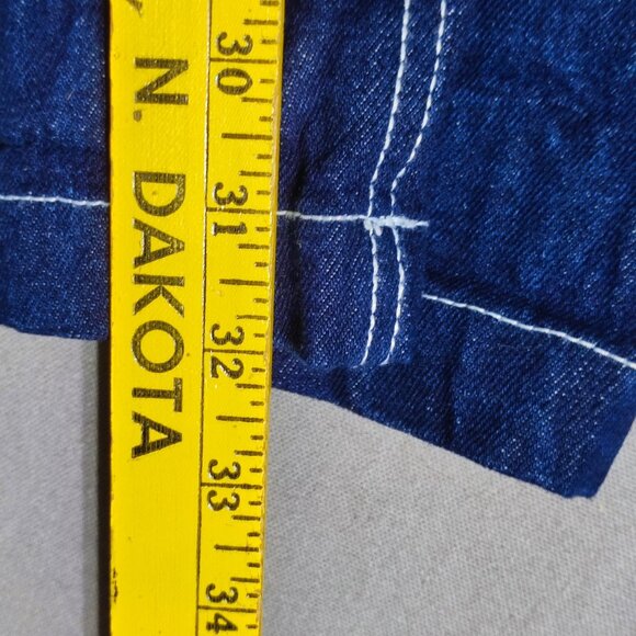 Refuge Denim carpenter jeans women's size 07 dark wash ink blue colour loose fit - Picture 10 of 12